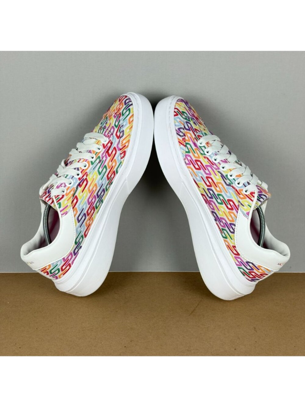 Skechers Cordova Classic Logo Print Athletic Shoes Womens 11 White Multicolor - Picture 5 of 10